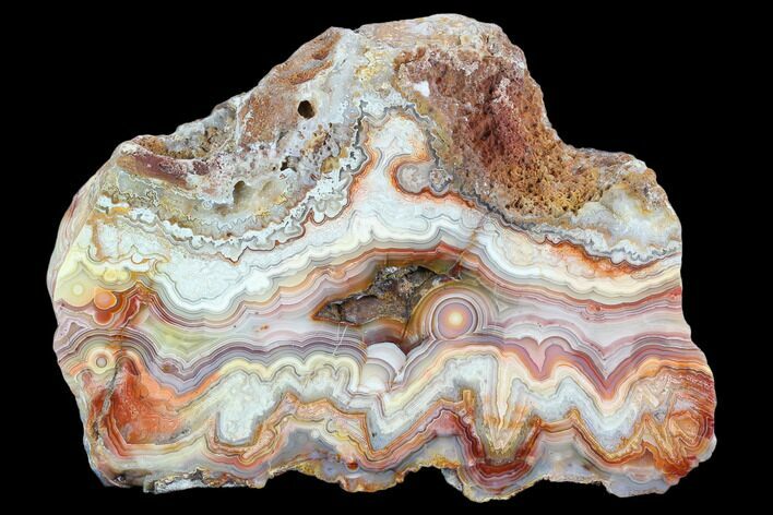 Polished Crazy Lace Agate Section - Mexico #129517